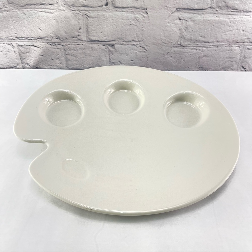 Dudson Vitrified English China Artists Palette 12in Serving Plate Set of 2